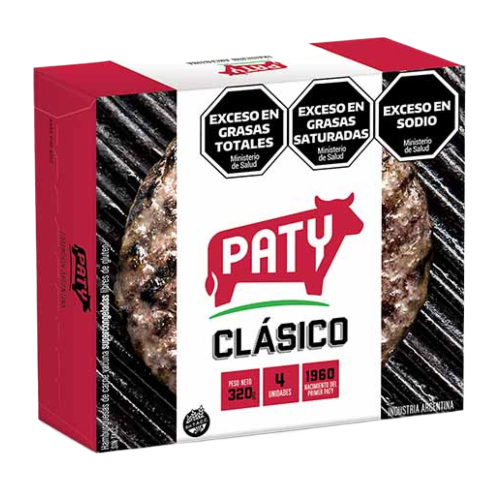 4 Hamburguesas Paty de 80g